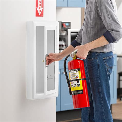 JL Industries 1017F10 Ambassador Fire Extinguisher Cabinet Full 